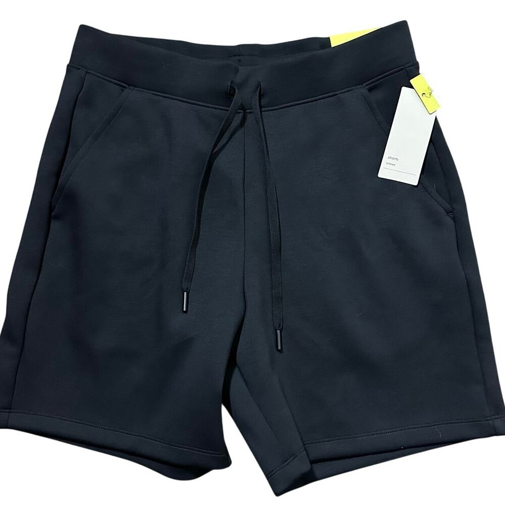 All In Motion Black Athletic Shorts Women Small Drawstring Stretch Pocket NWT